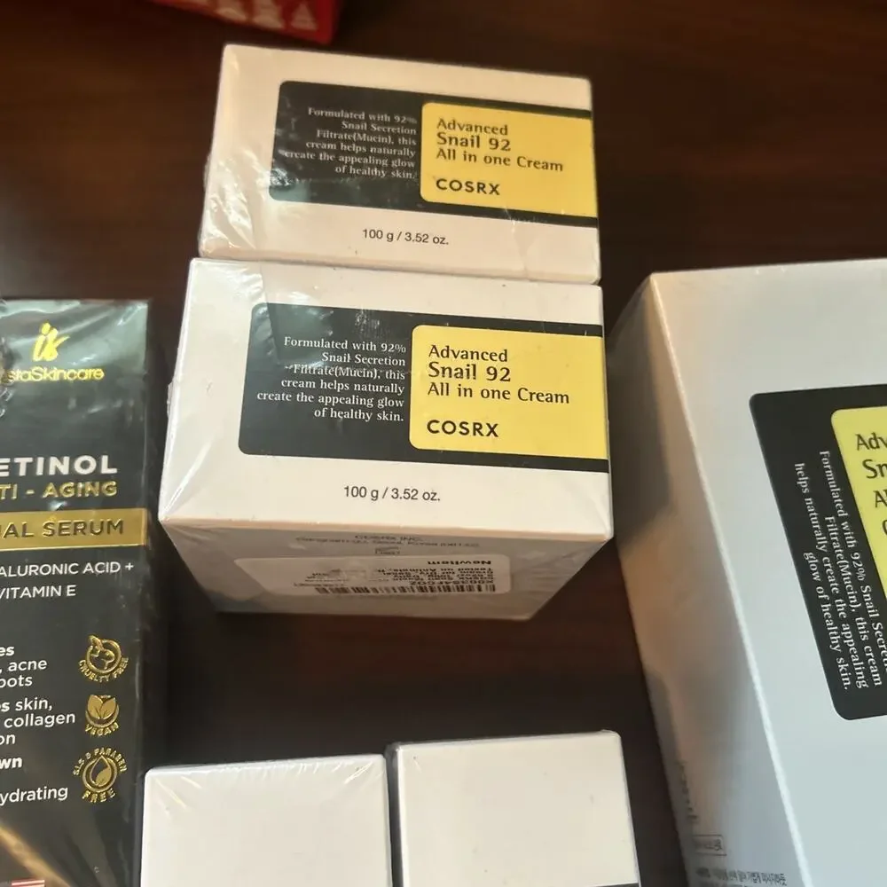 COSRX Advanced Snail 96 Set - Mucin Power Essence & Cream & Retinol Serum Lot